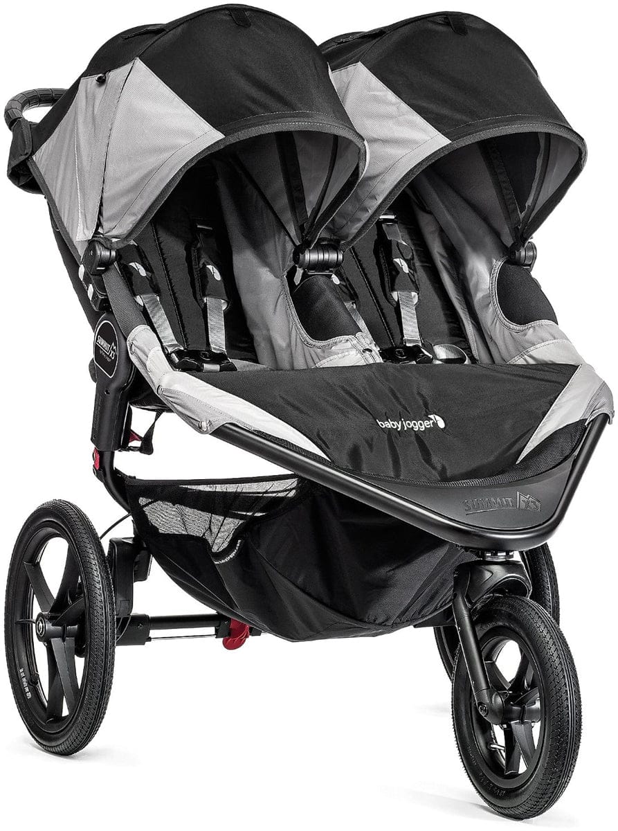 Baby Jogger Summit X3 Double Jogging Stroller - Black / Gray - 1959592