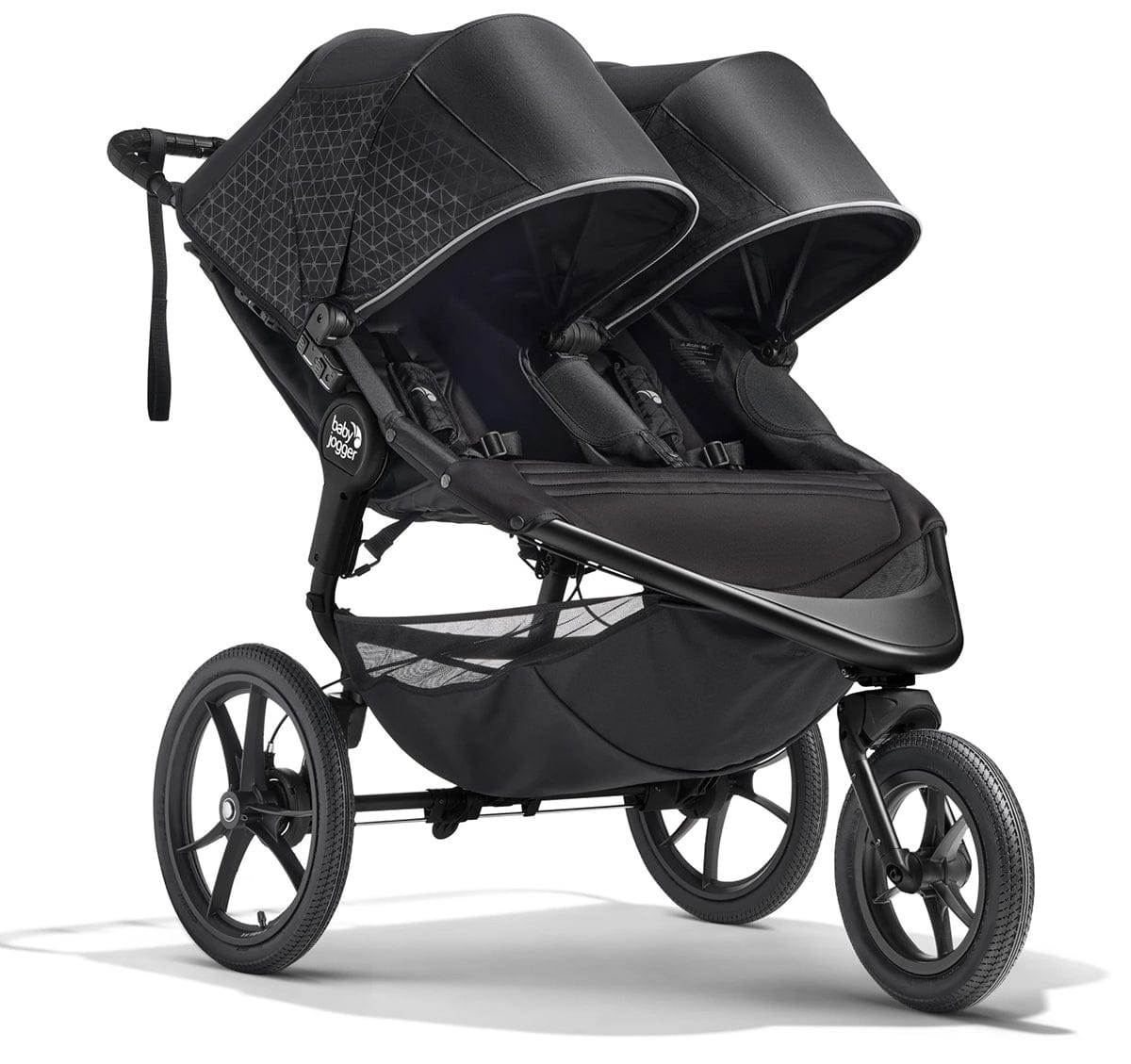 Baby Jogger Summit X3 Double Jogging Stroller - Midnight Black - 2193697