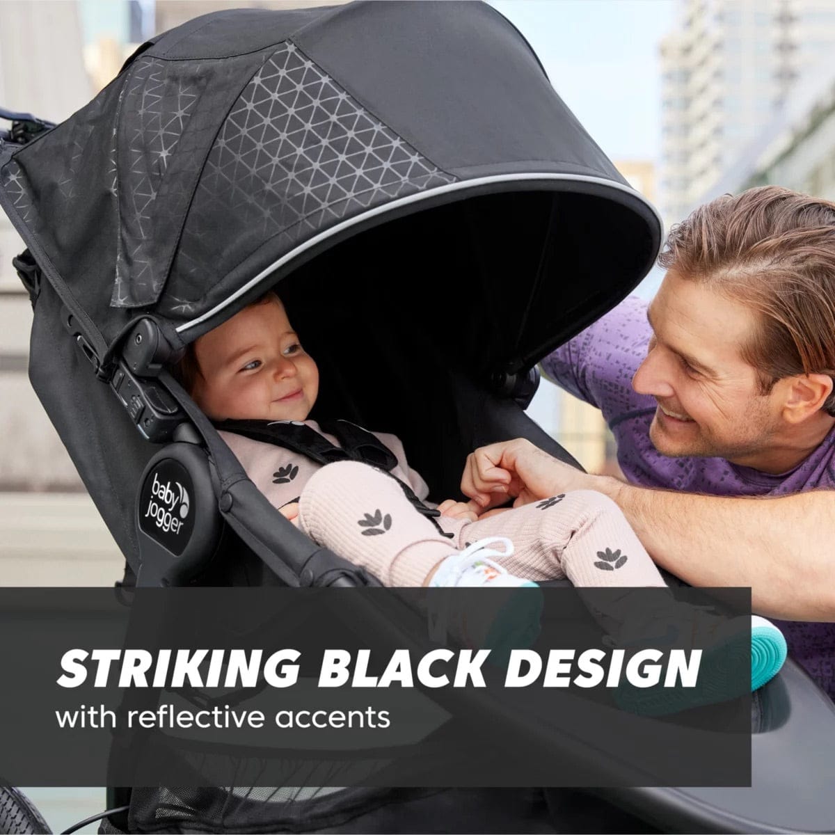 Baby Jogger Summit X3 Single Jogging Stroller - Midnight Black - 2192479