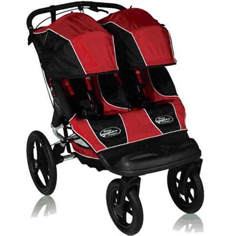 Baby Jogger Summit XC Double Stroller/Jogger Hybrid Red/Black - 80643