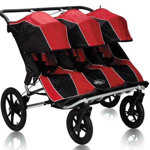 Baby Jogger Summit XC Triple Stroller in Red/Black - 80673