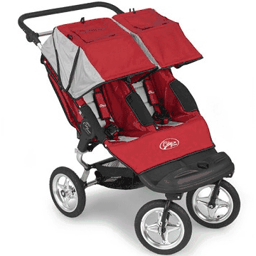 Baby Jogger Swivel City Classic Double 2008 Cherry Red/Silver - 69063