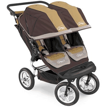 Baby Jogger Swivel City Elite Series Double 2008 Brown/Tan - 68091