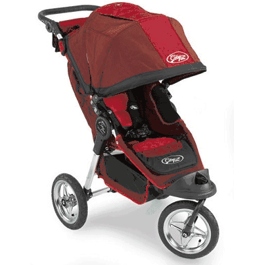 Baby Jogger Swivel Elite City Series Single 2008 Red/Black - 68083