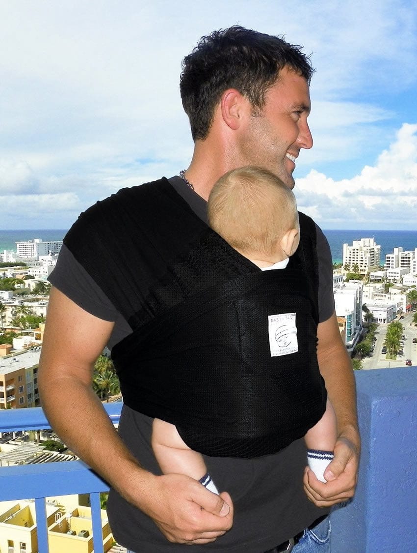 Baby K'tan Baby Carrier in Black Breeze - Extra Large - BKBC-BL-XL-BREE