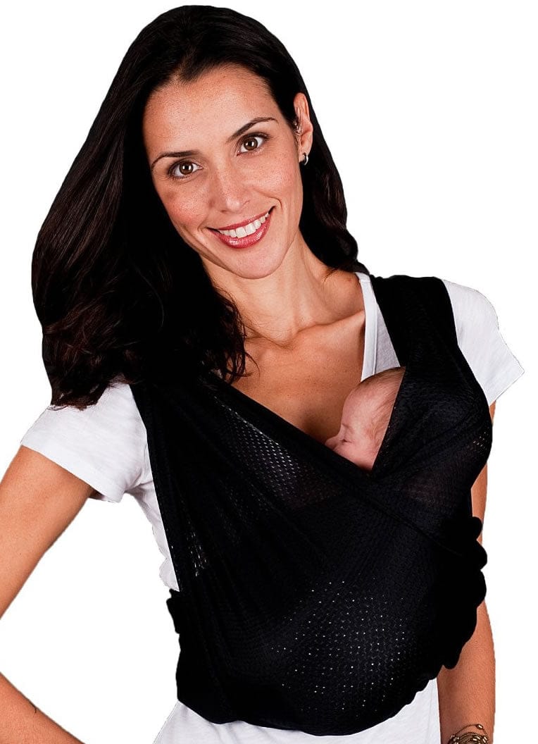 Baby K'tan Baby Carrier in Black Breeze - Extra Large - BKBC-BL-XL-BREE