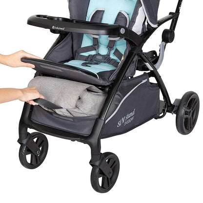 Baby Trend Sit N Stand 5-in-1 Shopper Double Stroller - Blue Mist - SS27D27A