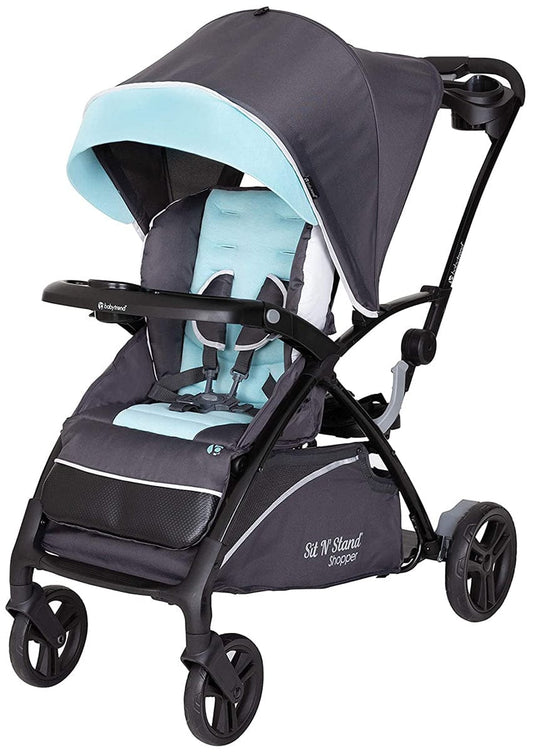 Baby Trend Sit N Stand 5-in-1 Shopper Double Stroller - Blue Mist - SS27D27A