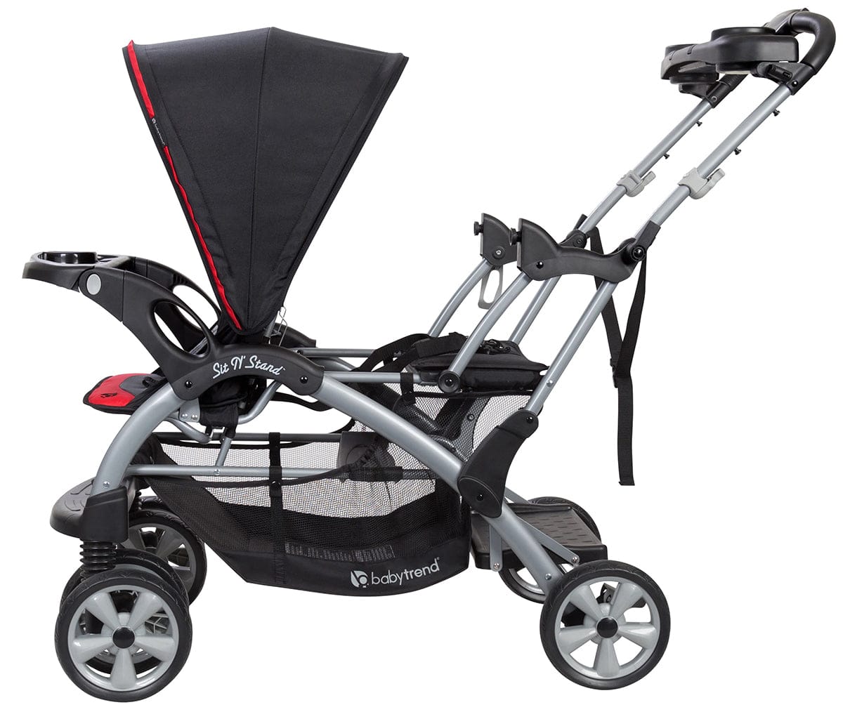 Baby Trend Sit N' Stand Double Stroller - Optic Red - SS76B76A