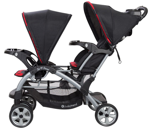 Baby Trend Sit N' Stand Double Stroller - Optic Red - SS76B76A
