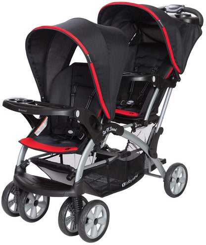 Baby Trend Sit N' Stand Double Stroller - Optic Red - SS76B76A