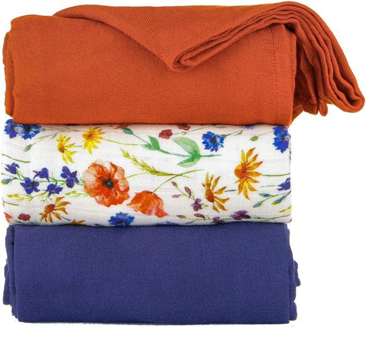 Tula Baby Blanket Set, 3 Pack - Vintage - TSBV3F4