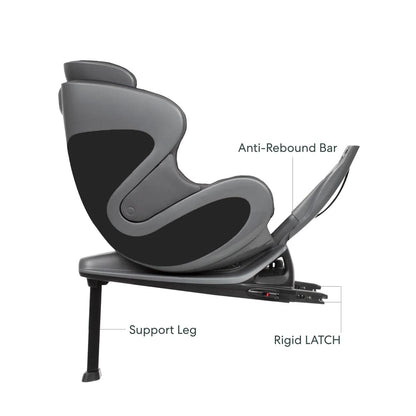 Babyark Classic Convertible Car Seat - Charcoal Grey / Midnight Blue - G011012010-05-02