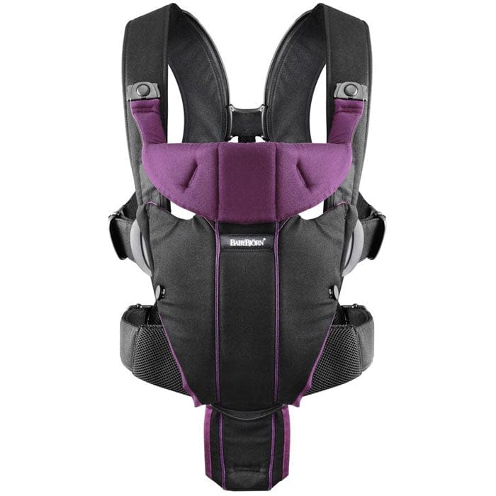 BabyBjörn Miracle Baby Carrier - Black/Purple - 096053US