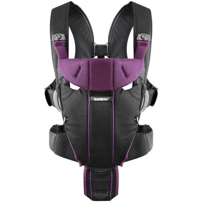 BabyBjörn Miracle Baby Carrier - Black/Purple - 096053US