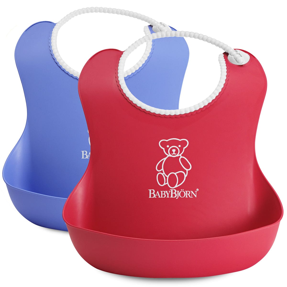 BabyBjörn Soft Bib 2 Pack in Red & Blue - 046506US
