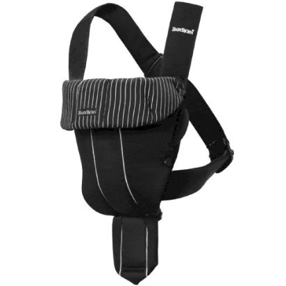 BabyBjörn Original Infant Carrier Black Pinstripe