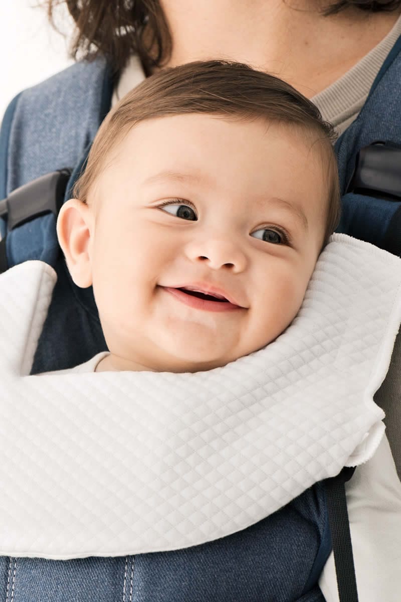 BabyBjörn Baby Carrier Accessories Bib for Carrier One - Natural White - 030121US