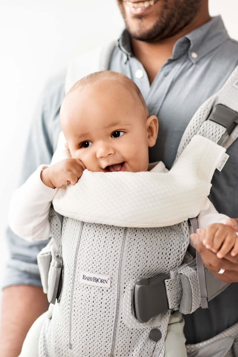BabyBjörn Baby Carrier Accessories Bib for Carrier One - Natural White - 030121US