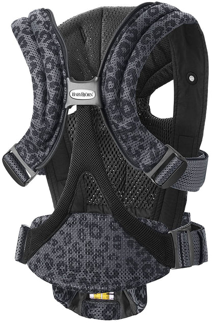 BabyBjörn Baby Carrier Free 3D Mesh, Anthracite Leopard - 099678US