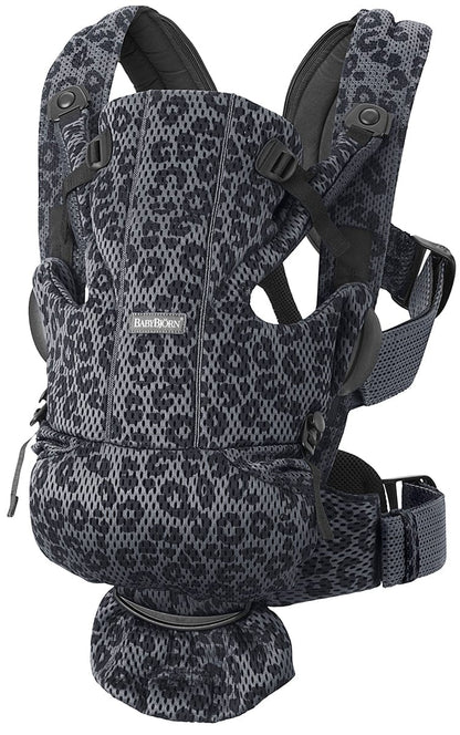 BabyBjörn Baby Carrier Free 3D Mesh, Anthracite Leopard - 099678US