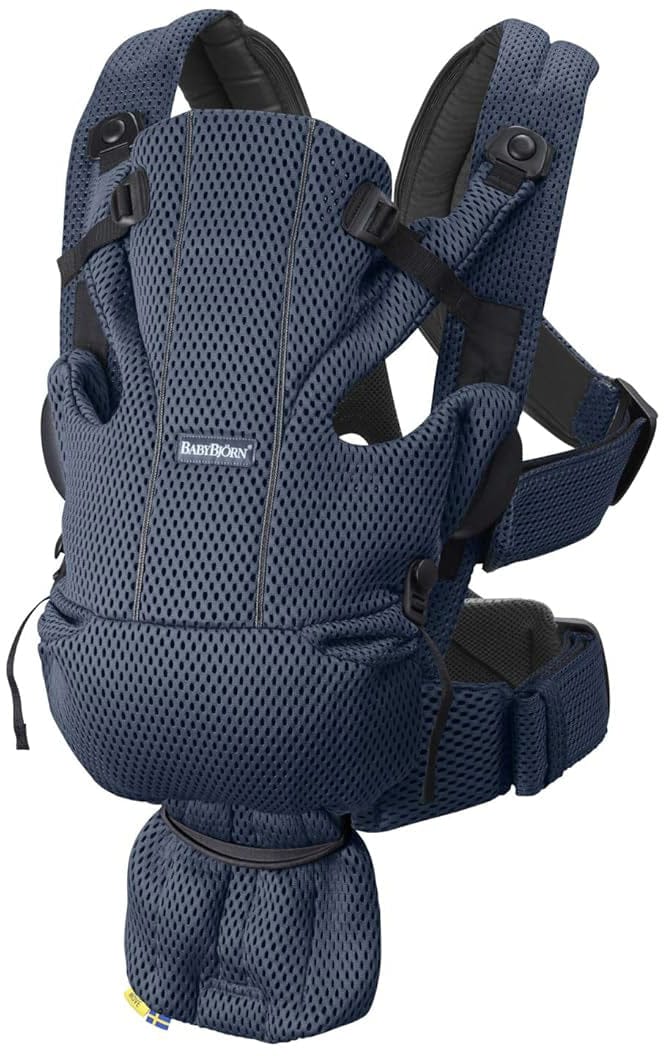 BabyBjorn Baby Carrier Free 3D Mesh, Navy Blue - 099608US