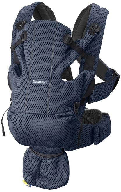 BabyBjorn Baby Carrier Free 3D Mesh, Navy Blue - 099608US