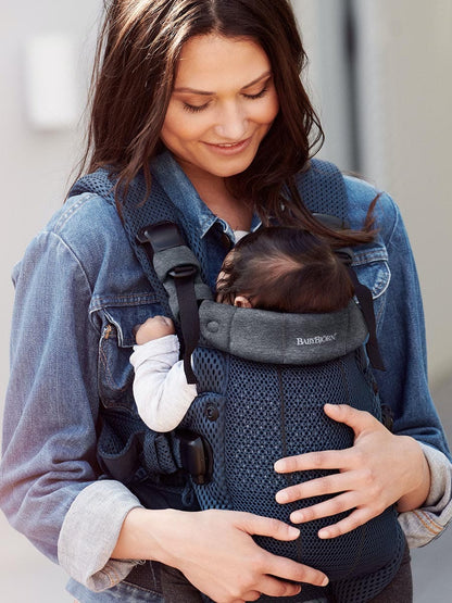 BabyBjörn Baby Carrier Harmony 3D Mesh, Navy - 088008US