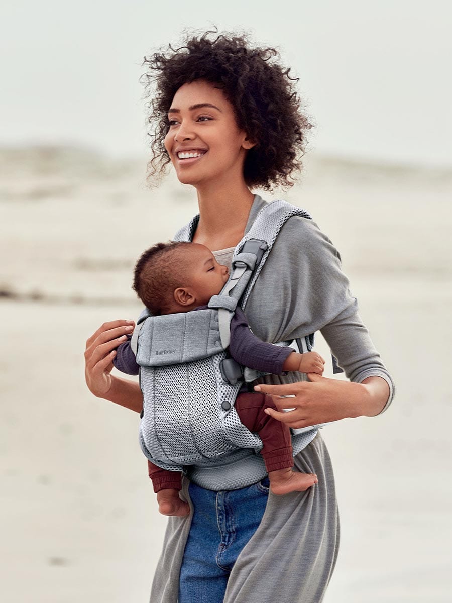 BabyBjörn Baby Carrier Harmony 3D Mesh, Silver - 088004US