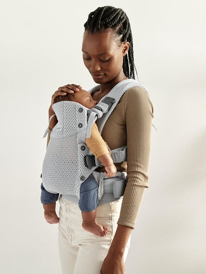 BabyBjörn Baby Carrier Harmony 3D Mesh, Silver - 088004US