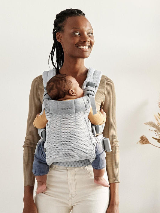 BabyBjörn Baby Carrier Harmony 3D Mesh, Silver - 088004US