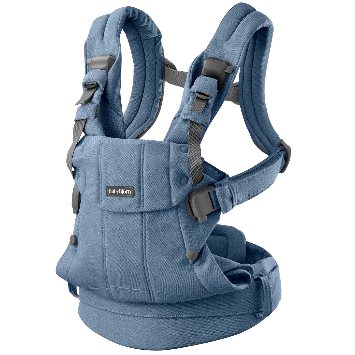 BabyBjörn Baby Carrier Harmony Woven Melange, Blue - 088033US