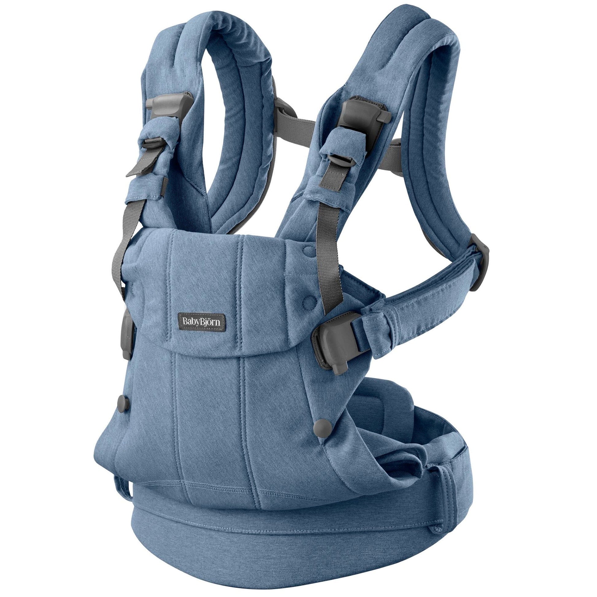 BabyBjörn Baby Carrier Harmony Woven Melange, Blue - 088033US