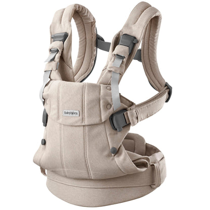 BabyBjörn Baby Carrier Harmony Woven Melange, Light Beige - 088032US