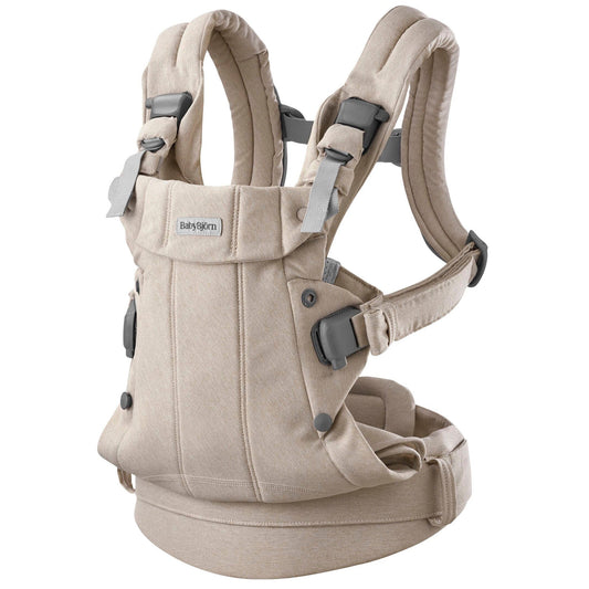 BabyBjörn Baby Carrier Harmony Woven Melange, Light Beige - 088032US