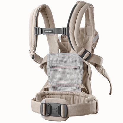 BabyBjörn Baby Carrier Harmony Woven Melange, Light Beige - 088032US