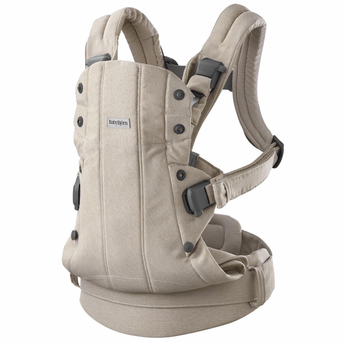 BabyBjörn Baby Carrier Harmony Woven Melange, Light Beige - 088032US
