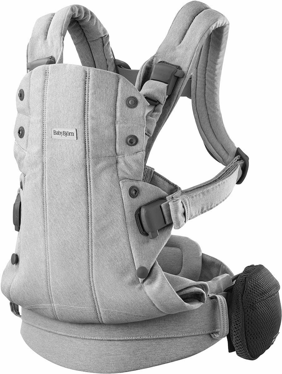 BabyBjörn Baby Carrier Harmony Woven Melange, Light Gray - 088029US