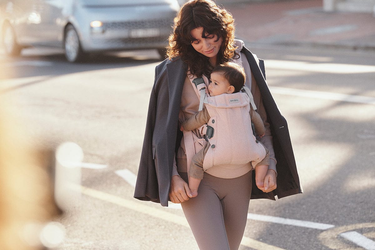 BabyBjörn Baby Carrier Harmony Woven Melange, Light Pink - 088028US