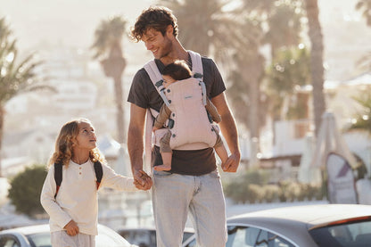 BabyBjörn Baby Carrier Harmony Woven Melange, Light Pink - 088028US