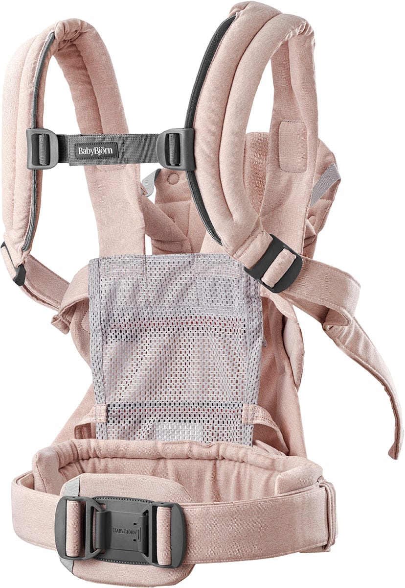 BabyBjörn Baby Carrier Harmony Woven Melange, Light Pink - 088028US