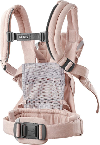 BabyBjörn Baby Carrier Harmony Woven Melange, Light Pink - 088028US