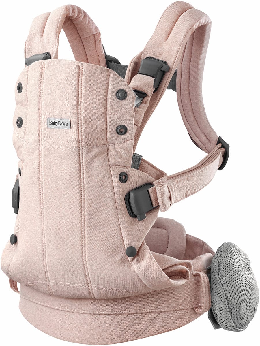 BabyBjörn Baby Carrier Harmony Woven Melange, Light Pink - 088028US