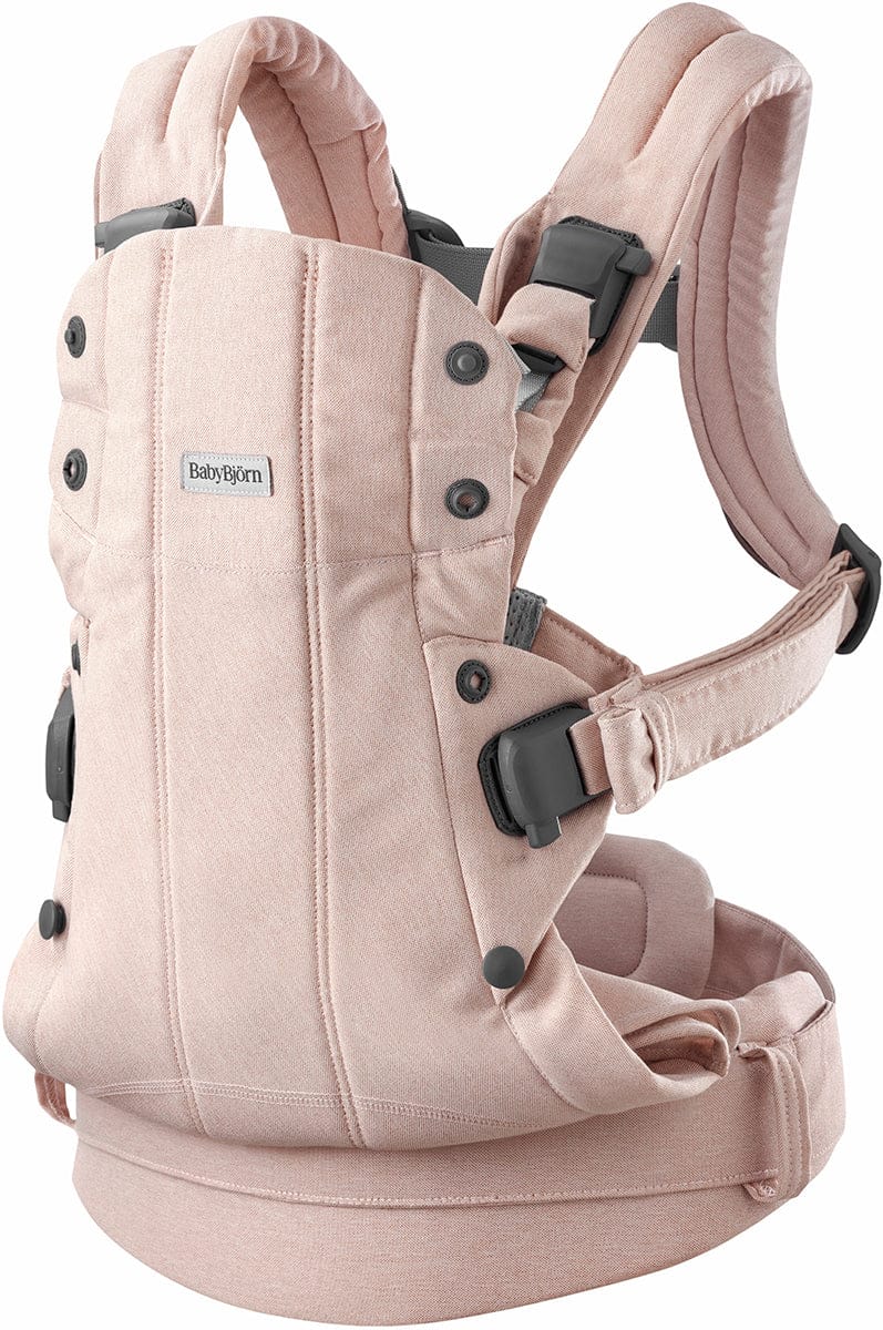 BabyBjörn Baby Carrier Harmony Woven Melange, Light Pink - 088028US