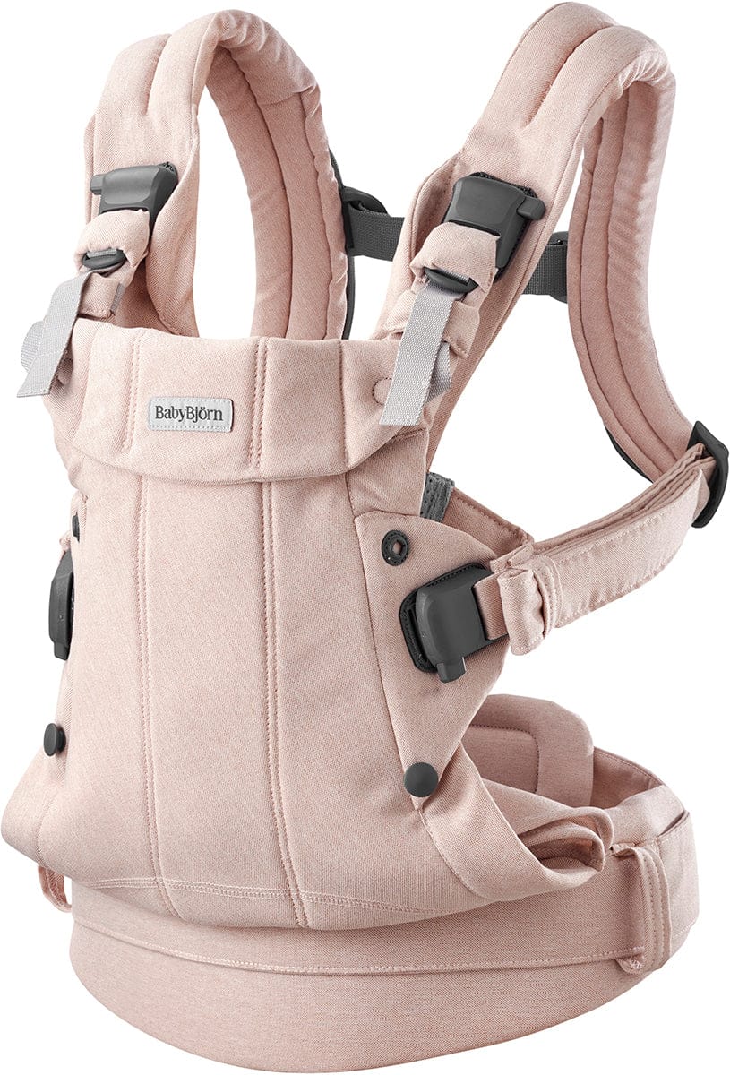 BabyBjörn Baby Carrier Harmony Woven Melange, Light Pink - 088028US