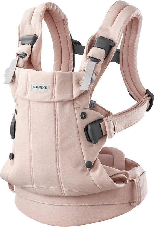 BabyBjörn Baby Carrier Harmony Woven Melange, Light Pink - 088028US