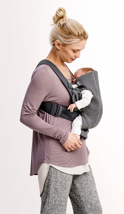BabyBjörn Baby Carrier Mini 3D Jersey, Charcoal - 021076US