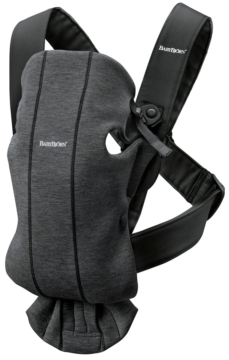 BabyBjörn Baby Carrier Mini 3D Jersey, Charcoal - 021076US
