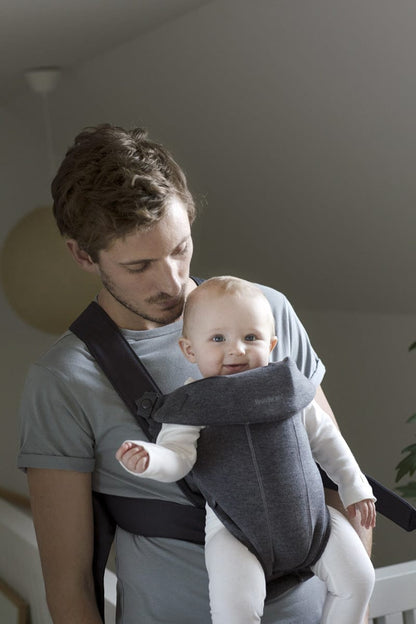 BabyBjörn Baby Carrier Mini 3D Jersey, Dark Gray - 021084US