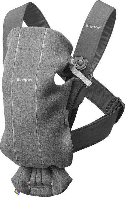 BabyBjörn Baby Carrier Mini 3D Jersey, Dark Gray - 021084US